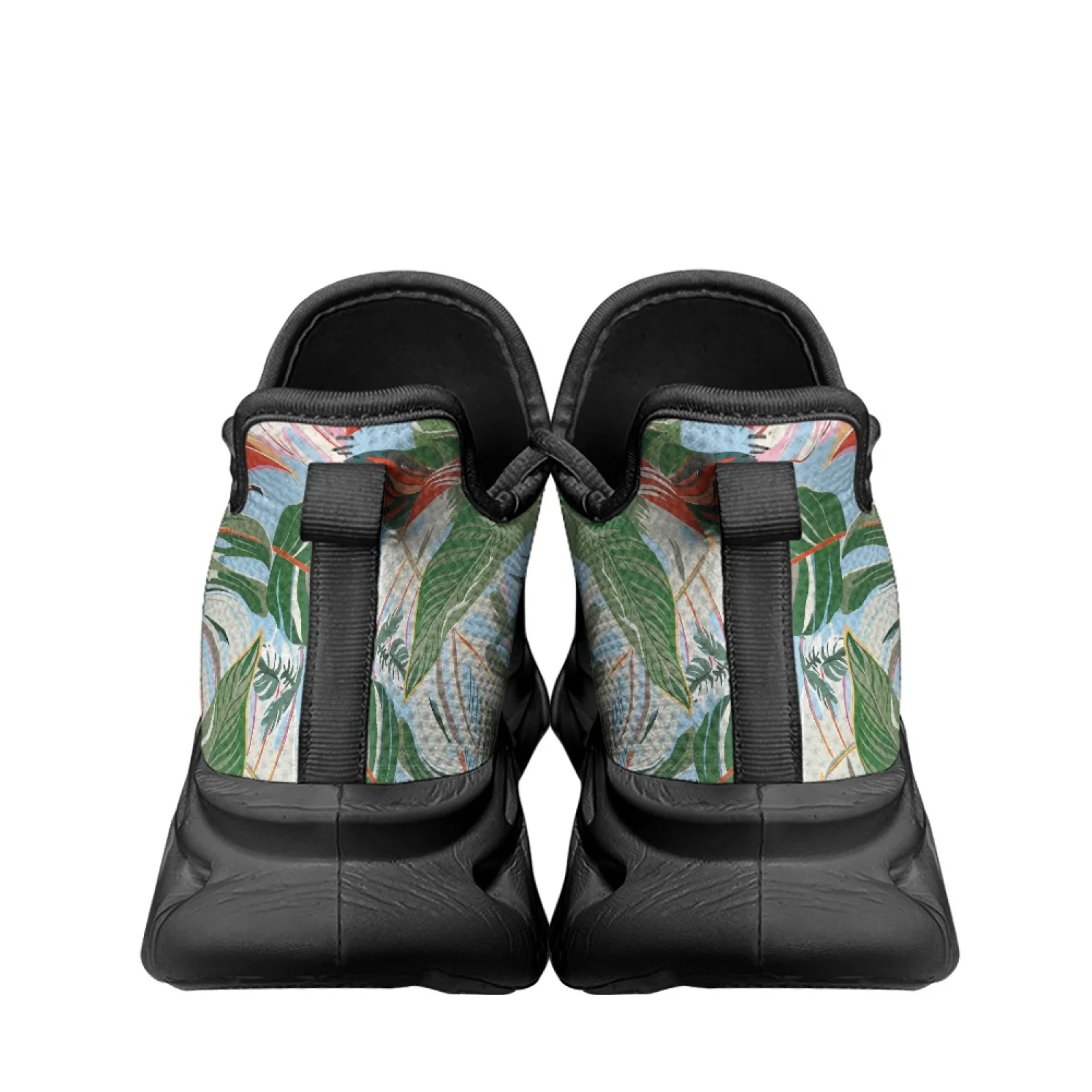 PENSTROLL Mesh & EVA Durable Men's Sneakers Casual Men's Running Shoes for Unisex Outdoor Tropical Leaf Print