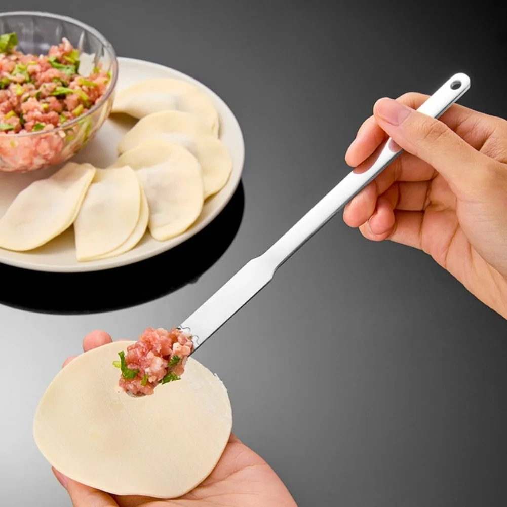 3Pc Stainless Steel Dumpling Stuffing Scoop Butter Cream Spreader Ergonomic Handle Multi-function Kitchen Cooking Baking Utensil