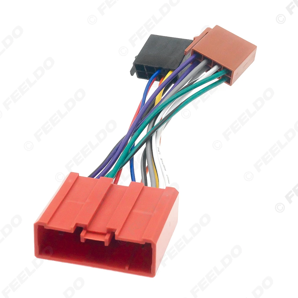FEELDO Adattatore per cavo con spina di conversione audio stereo per auto non distruttivo per cablaggio radio MAZDA CD femmina