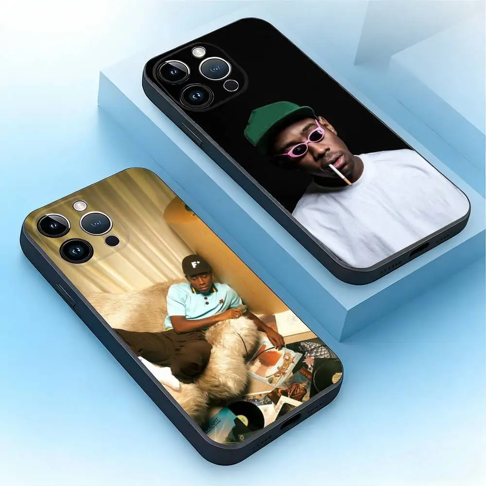 

Rapper T-Tylers Creatorv Phone Case For iPhone 17,16,15,14,13,12,11,Pro,Max,Plus,Mini,Air,SE Anti Fall Black Matte Soft Bumper