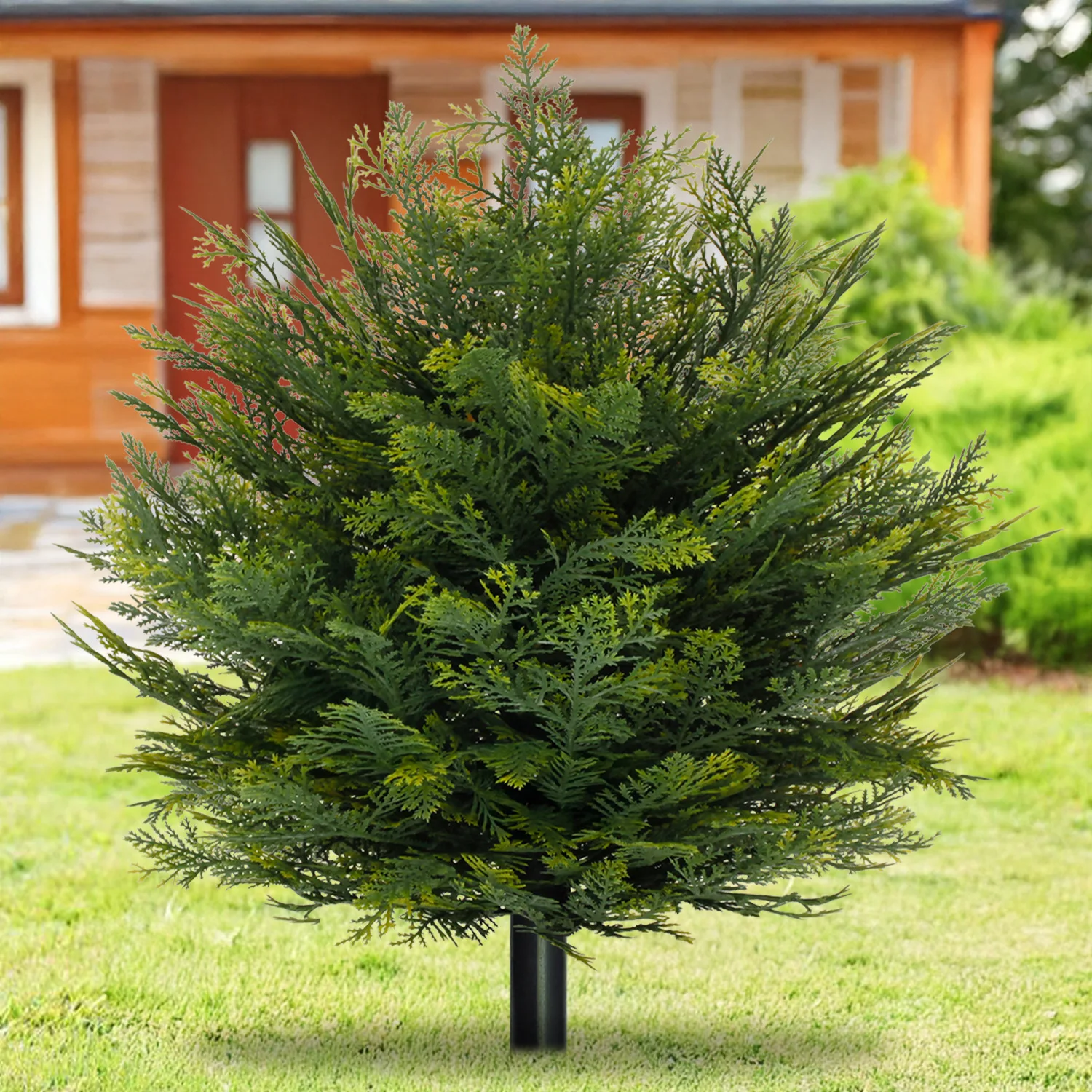

Green plant simulation plant pine cypress tree decoration bonsai living room indoor and outdoor wedding potted plants