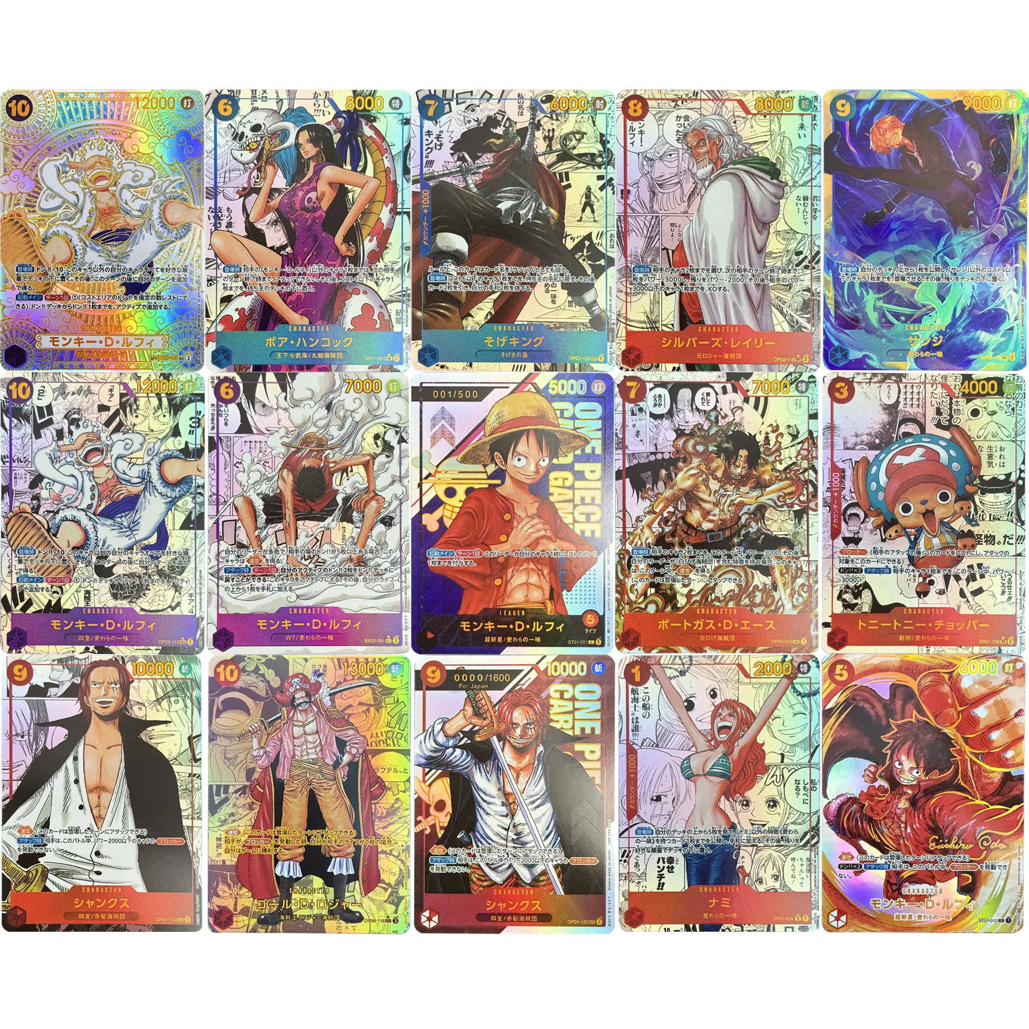 

29 Models Diy One Piece Nika Luffy Trafalgar D. Water Law Shanks Nami Collection Card Self Made Anime Card OPCG Game Card Gift