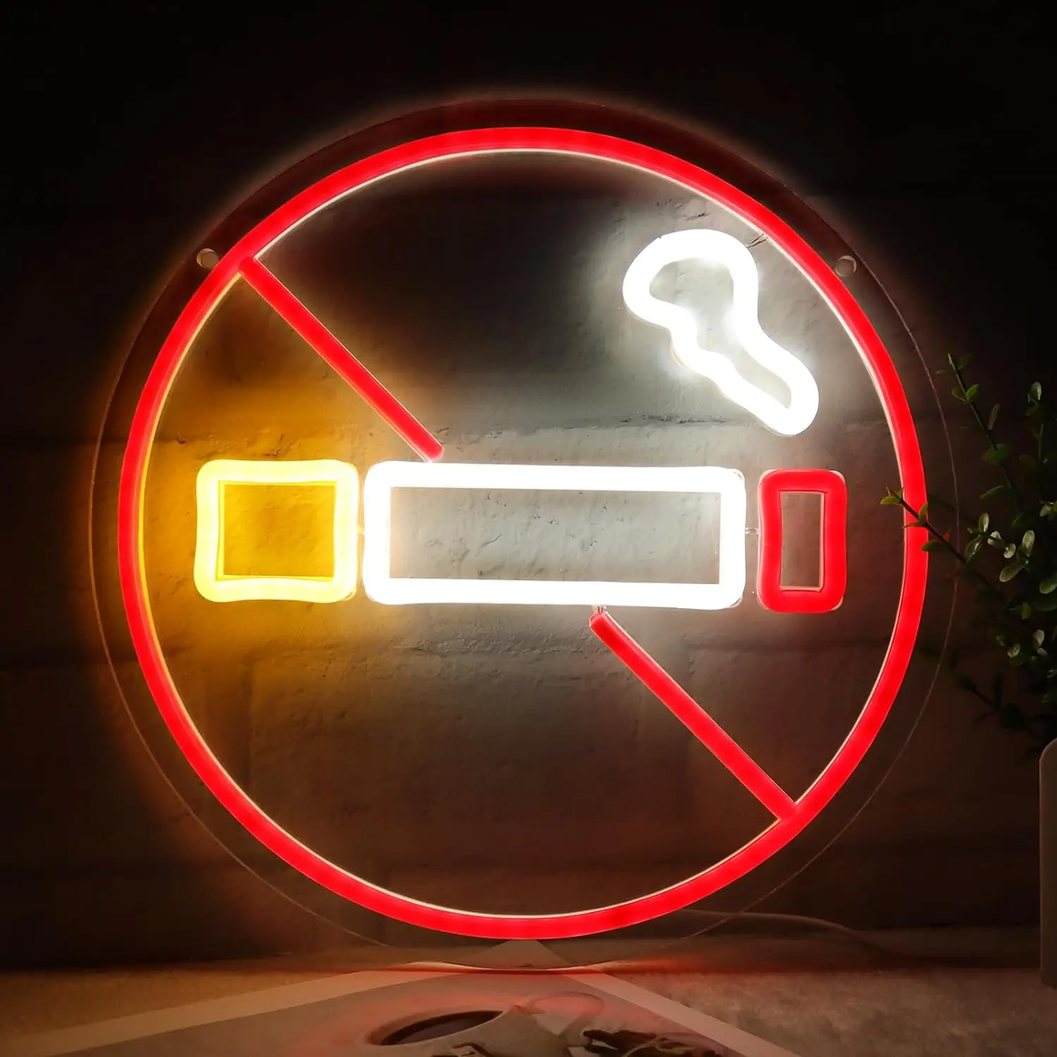

No Smoking Led Neon Sign USBPowered Dimmable Neon Light For Wall Bedroom Party Public Places Decor Birthday Handmade Art Gift ﻿