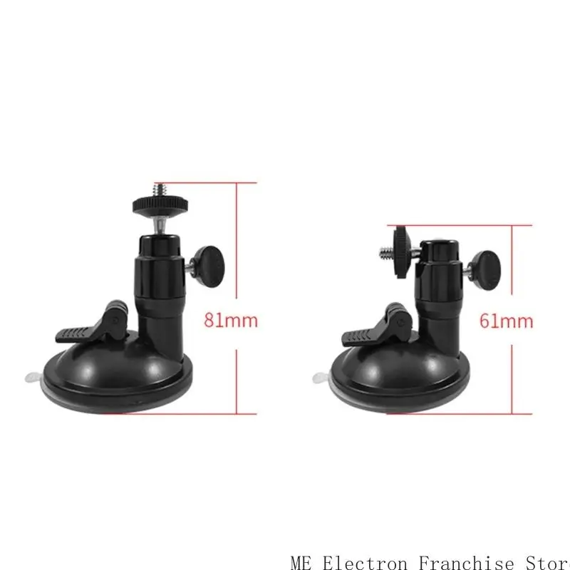 T5ea Montagem confiável sucção carro 1/4 polegada gira para câmeras ação e gravadores