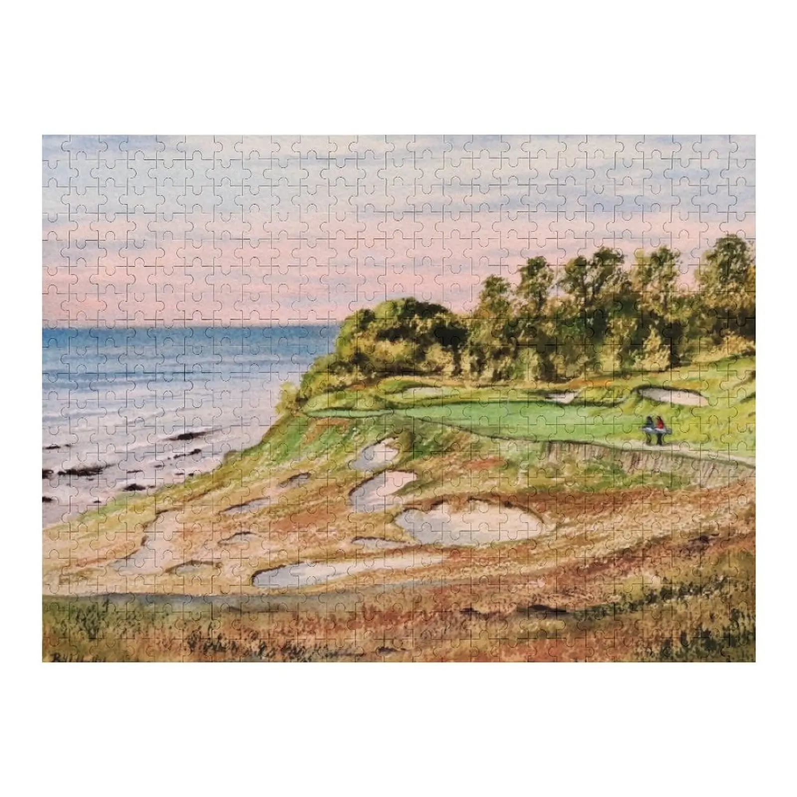 

Whistling Straits Golf Course Jigsaw Puzzle Adult Wooden Personalized Name Puzzle