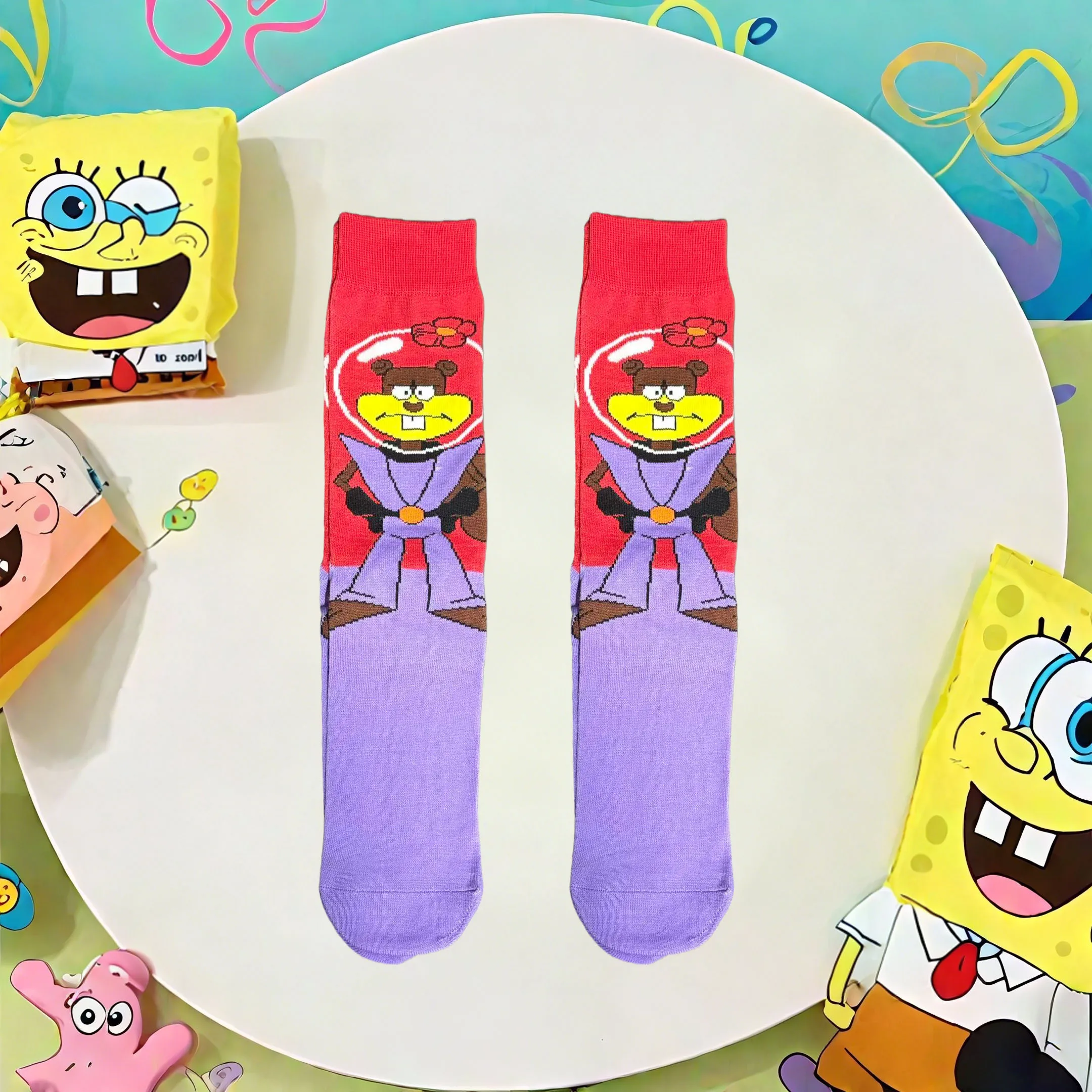 1/7 paar cartoon anime-serie schattige hoge sokken gebreid unisex