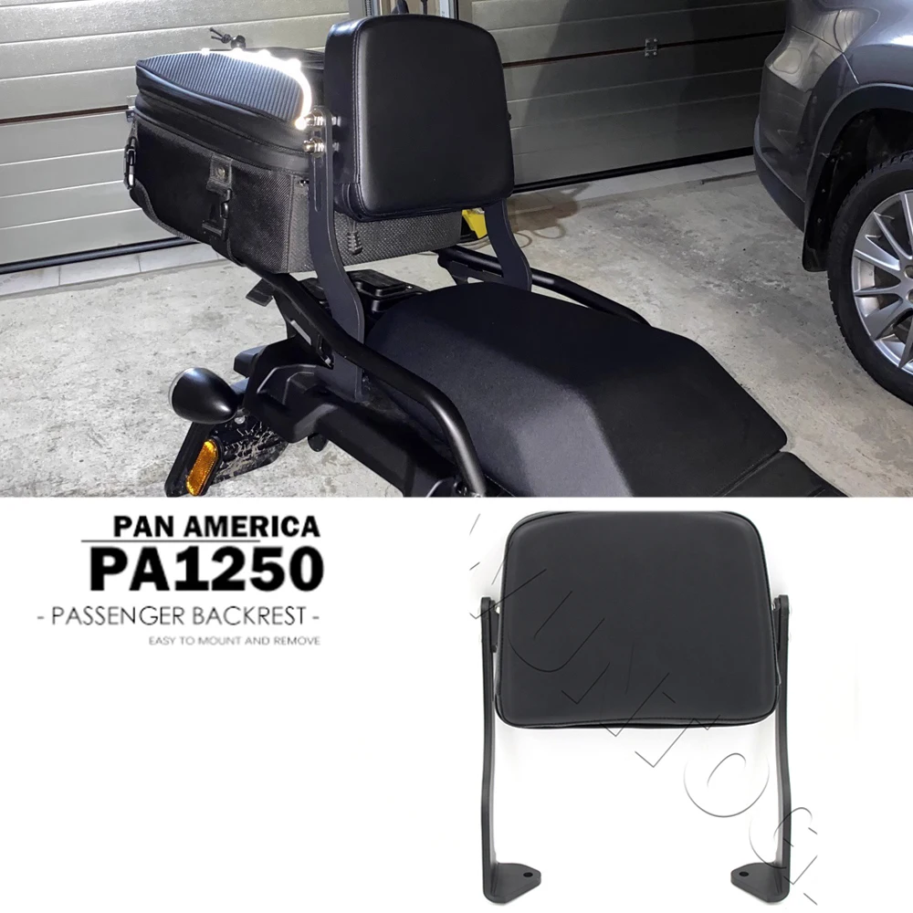 

PA1250 Accessories Motorcycle Passenger Seat Rear Backrest Cushion Back Rest Pad For PAN AMERICA 1250 PANAMERICA1250 2021 2022