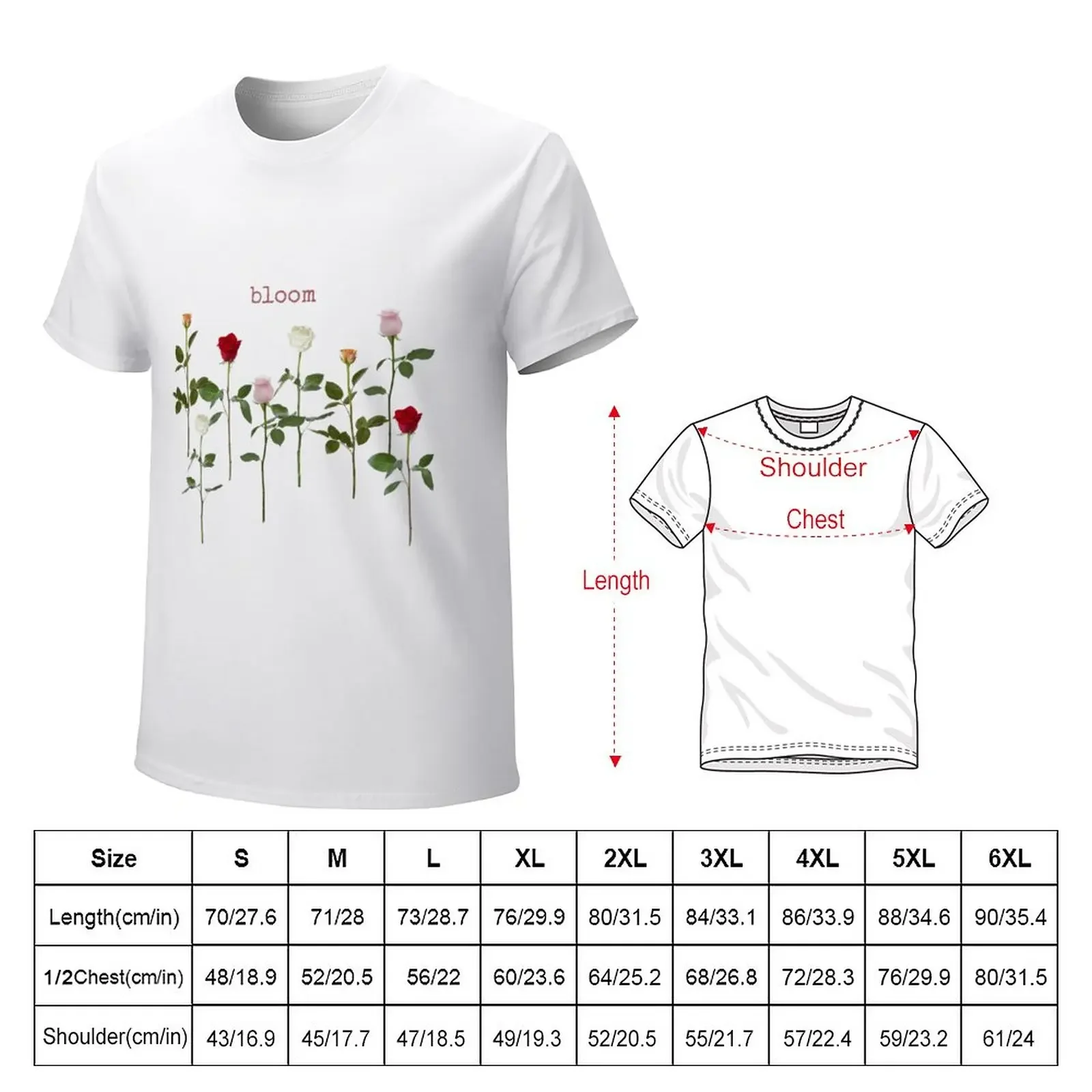 Rosebud shirt garden blooming gracefully t-shirt T-Shirt boys animal print for a boy plain heavy weight t shirts for men