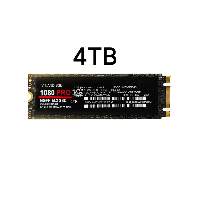 100% Original 1080PRO PCIe 4.0 NVMe M.2 2280 SSD Hochgeschwindigkeits-Datenübertragung, 1TB 2TB 4TB für Gaming & Produktivität