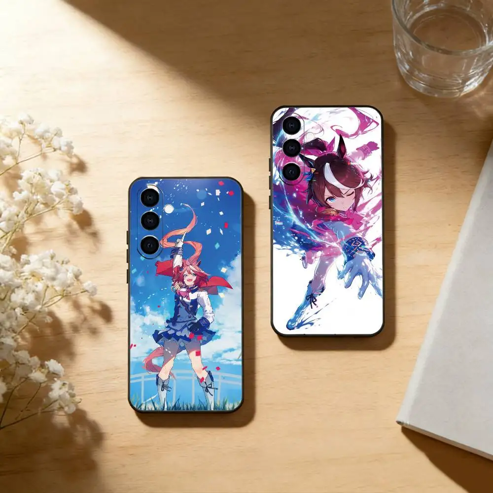 Uma Musume Pretty Derby Phone Case For Samsung Galaxy A73,A72,A71,A70,A53,A52,A51,Others Soft Black Cover