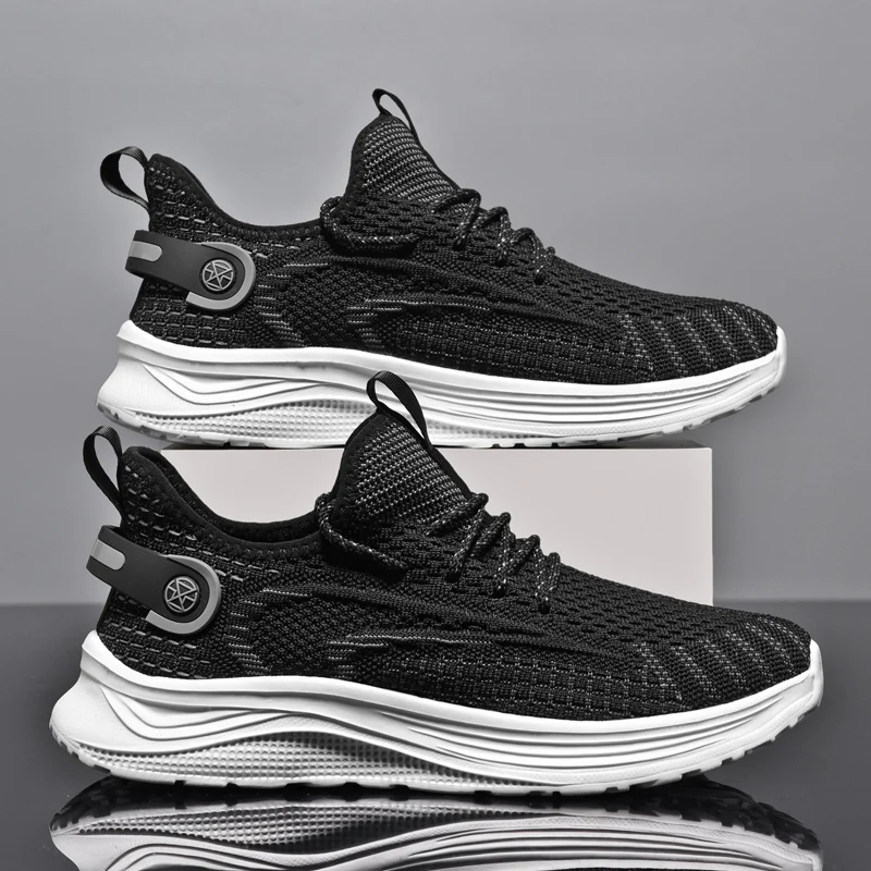 

Men's casual four seasons speed runing shoes outdoor wear-resistant breathable sneakers soft-sole comfortable racing sports shoe