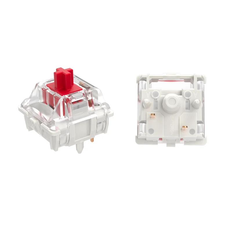 GATERON Dual Rail Zero Degree Switch Fully Silent 3 Layer 5 Pin Linear RGB Hot Swap Customized Mechanical Keyboard Switch