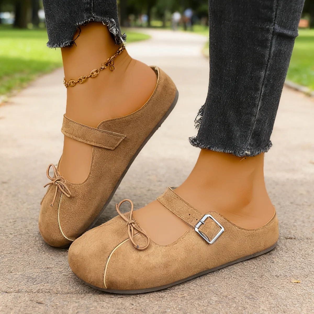الربيع والخريف أنيقة بلون جولة رئيس فراشة عقدة عارضة الأحذية المسطحة المألوف جديد مريح الأحذية النسائية