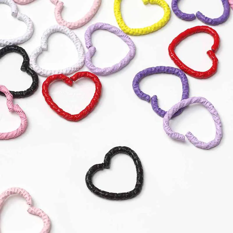 

50pcs Love Heart Hair Jewelry For Dreadlock Hair Braid Charm Dreadlocks Accessories Braid Rings Cuffs Clips Braid Decors