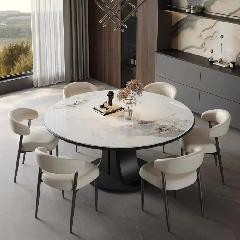 High Quality Sintered Stone Modern Luxury Dining Room Table Furniture Folding Kitchen Dining Room Set Luxury Dinner Table