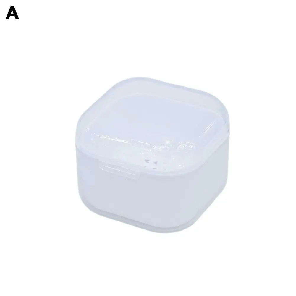 Square Nail Polishing Head Sterilization Box Cleaning Black/Pink/White/Purple Dental 4-Colors Box Bowl Soak Brace Case Stor V6L3