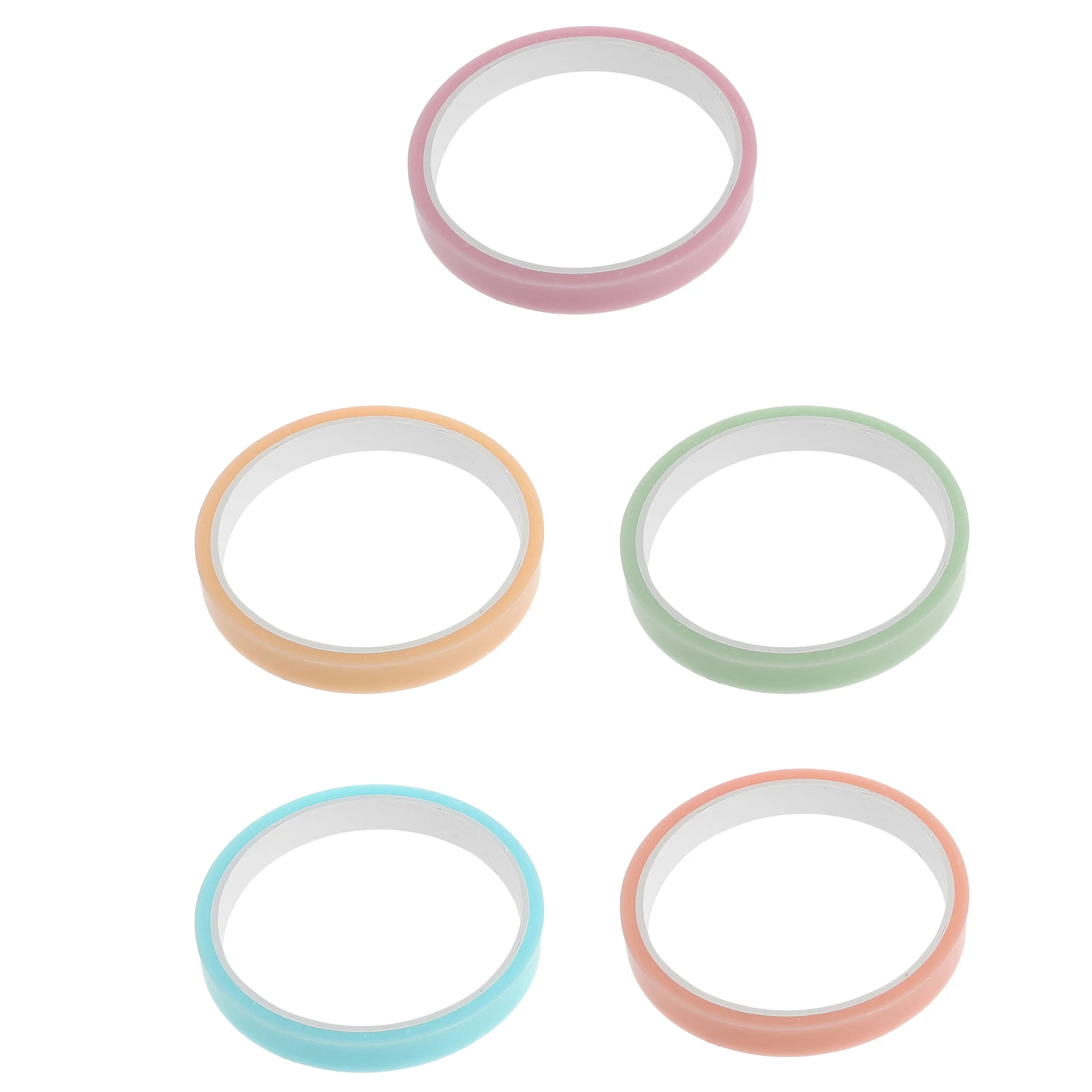 5 لفات كرات لاصقة شريط حريري متعدد الوظائف مزدوج الجانب لتخفيف التوتر للإكسسوارات المنزلية لتقوم بها بنفسك لاصق الحرفية البلاستيكية الحرفية