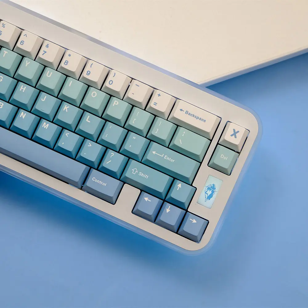 

Gradual change Piaoxue Original PBT Sublimation Keycaps Suitable for Game Mechanical Keyboard Customization 68/87/108/75