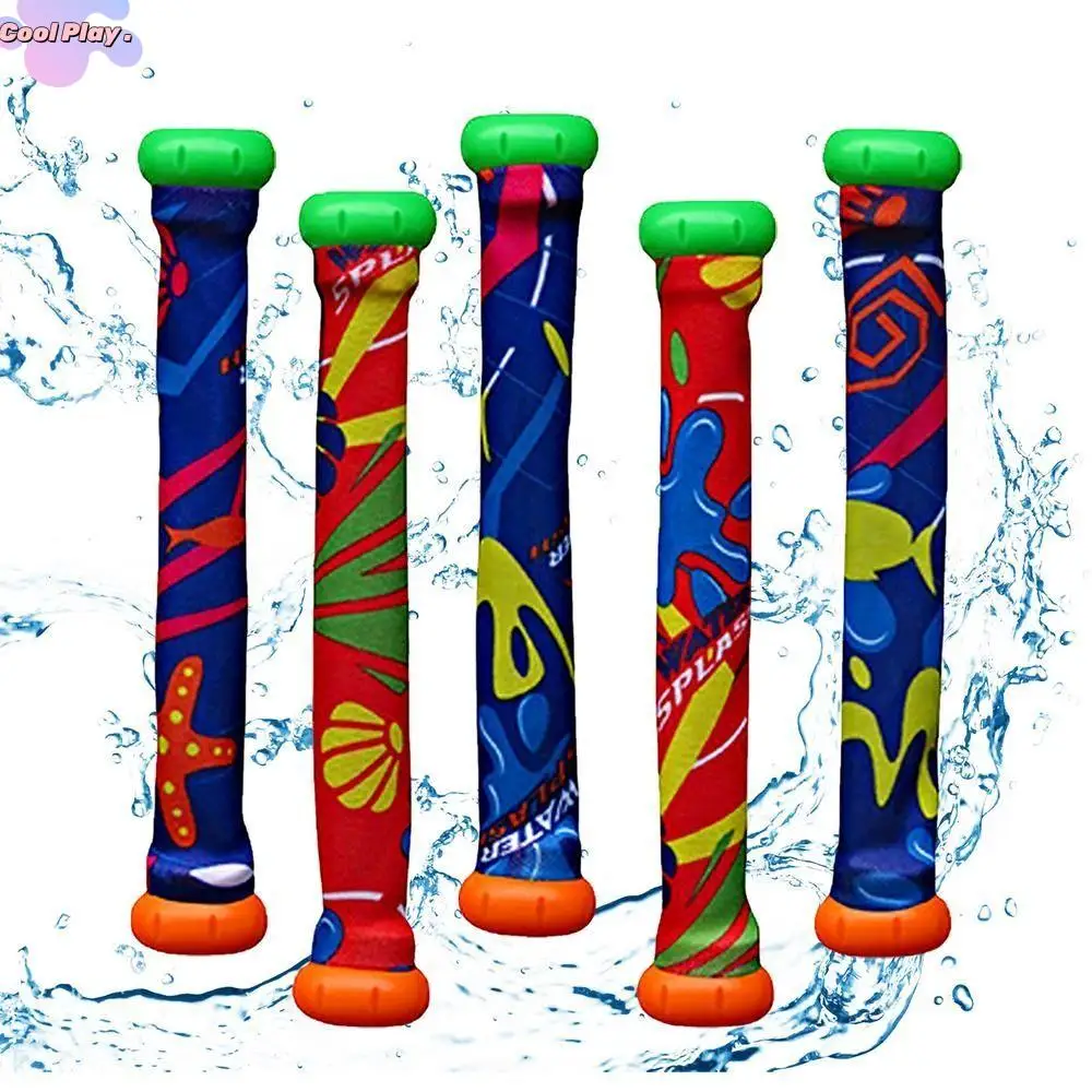 

5PCS Underwater Sinking Diving Stick Toy Intellectual Development Ages 4-8 Pool Diving Toys Lightweight Visual Development