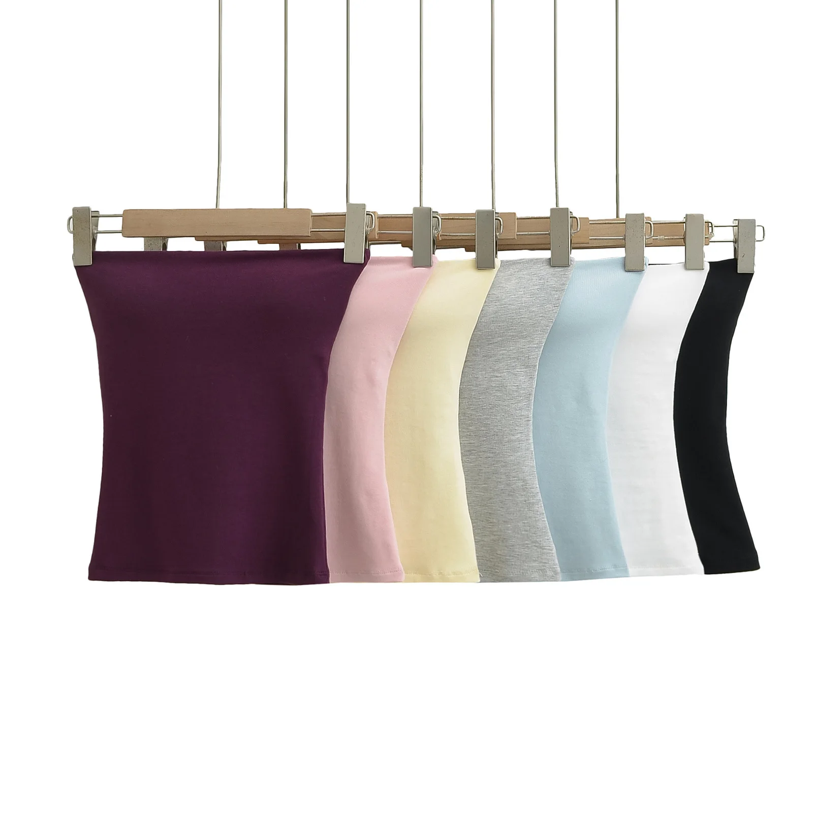 Bring Your Own Chest Pad Cloud Tube Top Women's Basic Model Inner Cover Summer New Dating Off-the-shoulder Vest Top