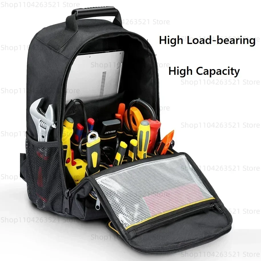 

Repair Tool Bag Men's Shoulder Backpack Multifunctional Maintenance Canvas Suitcase Electricians Holder Durable Portable
