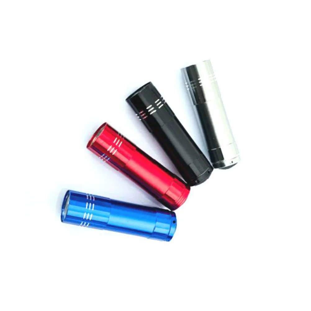 

Pocket Portable Dryer Ultraviolet Flashlight Fluorescent Agent Silver for Gel Nails Mini Flashlights