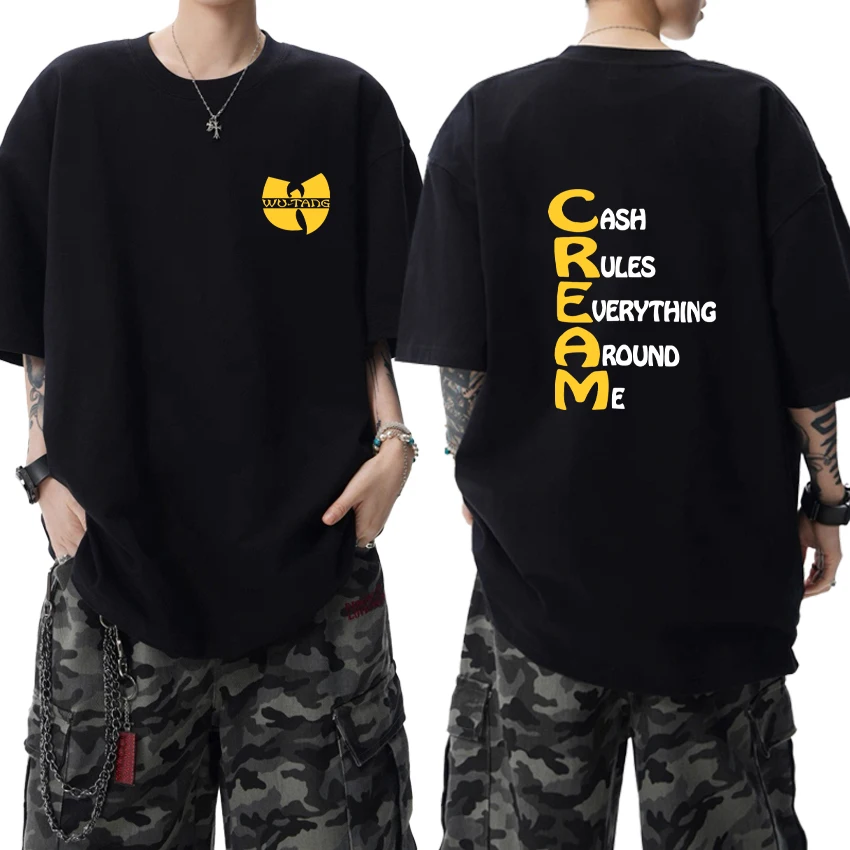 Wu Tang Clan Baltimore Maryland Graphic 2026 Print Oversized T shirt Men Women 100% Cotton short sleeve T-shirts Trend Tee shirt