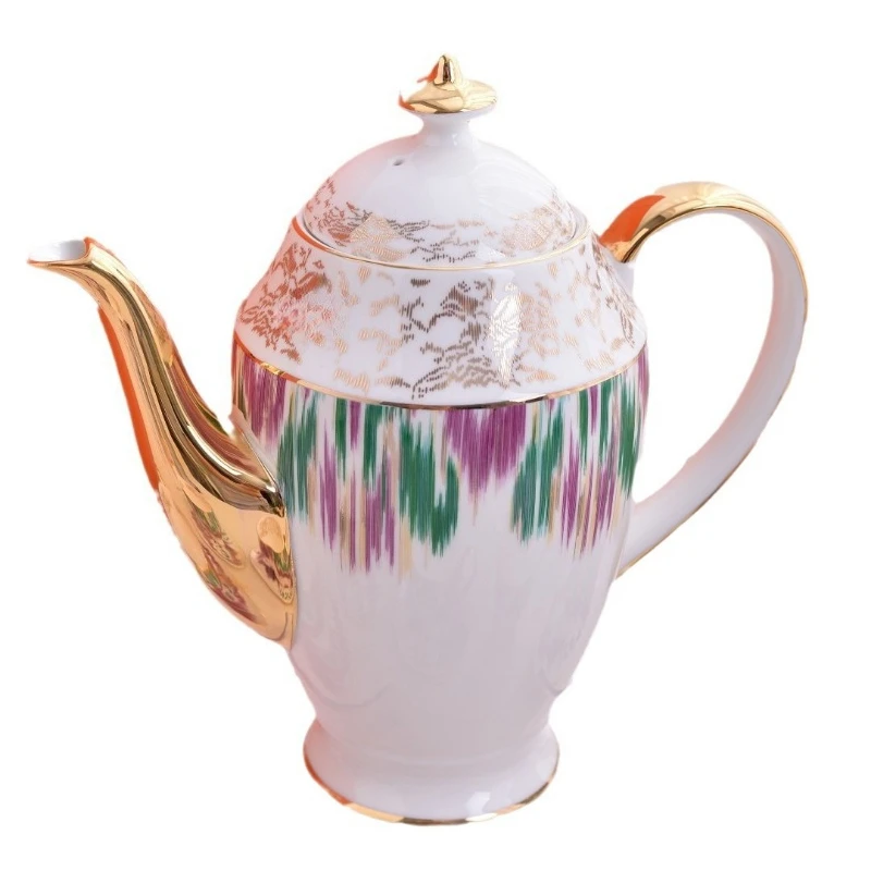 High-End Bone China Warhorse Coffee Cup Tea Set 15-Piece Housewarming Gift