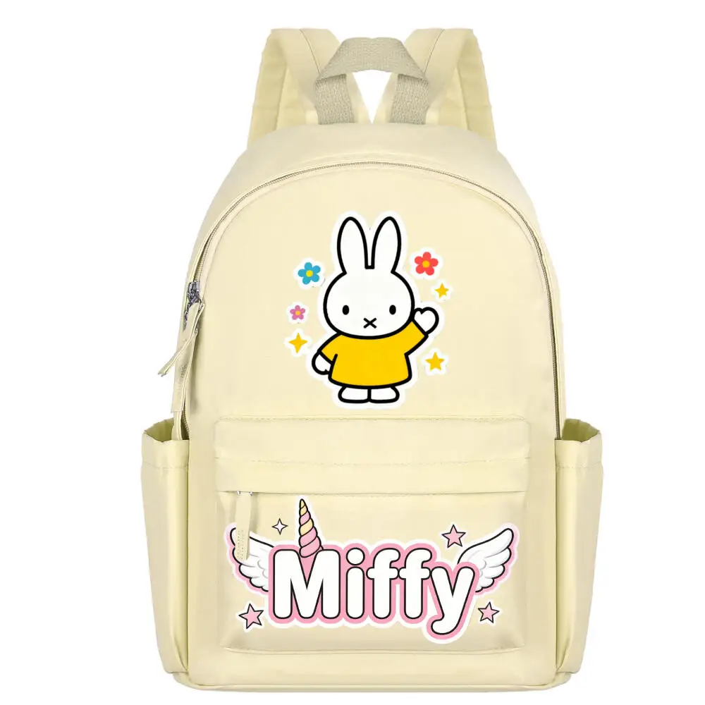 Plecak szkolny Miffy, prosty, ale bardzo atrakcyjny, o dużej pojemności, kreskówkowy i uroczy, najlepszy prezent dla przyjaciół.