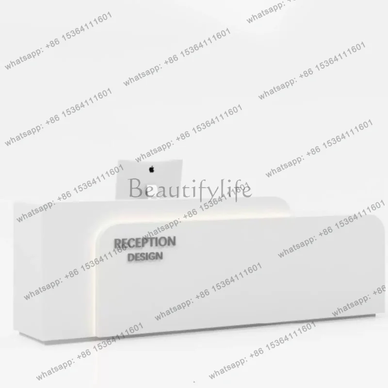 Factory Direct Sales Italian Minimalist Reception Counter Nordic Creative Consultation Desk Beauty Salon Training Institution Of