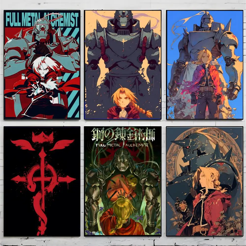 fantasy anime F-Fullmetal Alchemist Poster Premium Decor Art & Gift for Household Lounge Home Ornaments