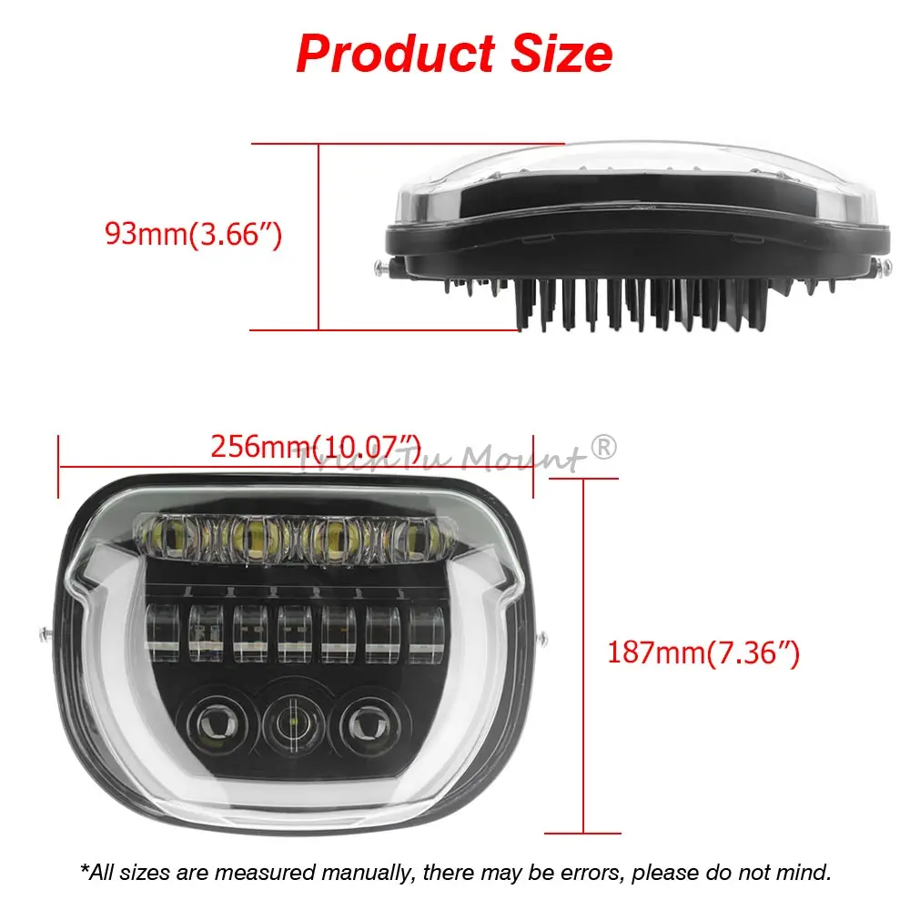 75W LED Headlight High/Low Beam DRL Head Light for Harley Touring Street Glide 2024 2025, CVO 2023-2025, Glide Ultra 2025