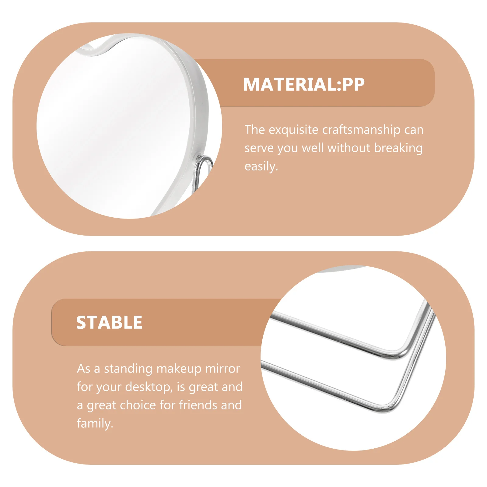 

Mirror Desk for Bedroom Mirrors Cute Rotation Tabletop with Stand Countertop