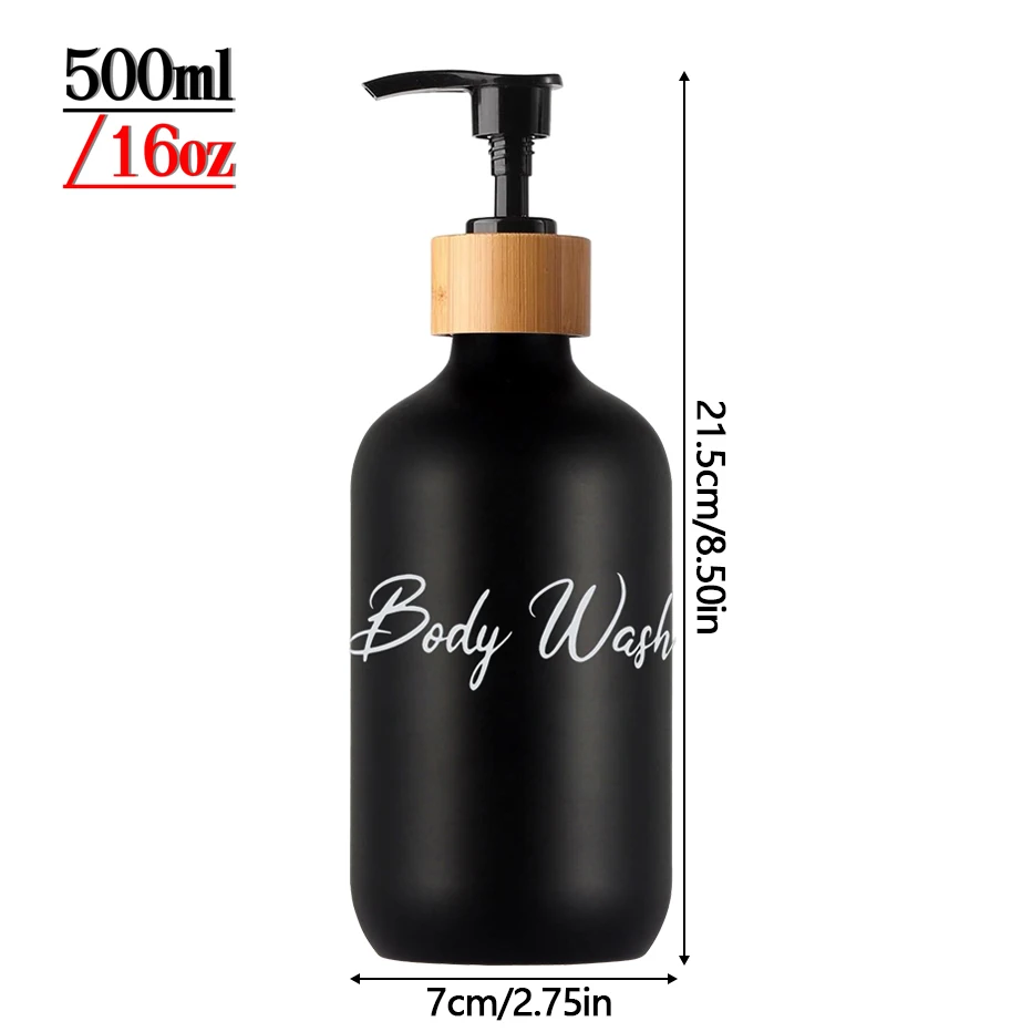 Bathroom Shower Soap Dispenser Refillable Shampoo Conditioner Bottle Reusable Lotion Dispenser Bottle Bathroom Accessories