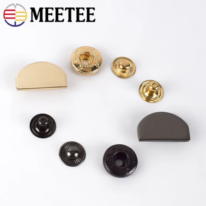 10/20Pcs 21x13mm Metal Snap Buttons Outerwear Overcoat Fasteners Press Stud Buckles DIY Sewing Down Jacket Decorative Button