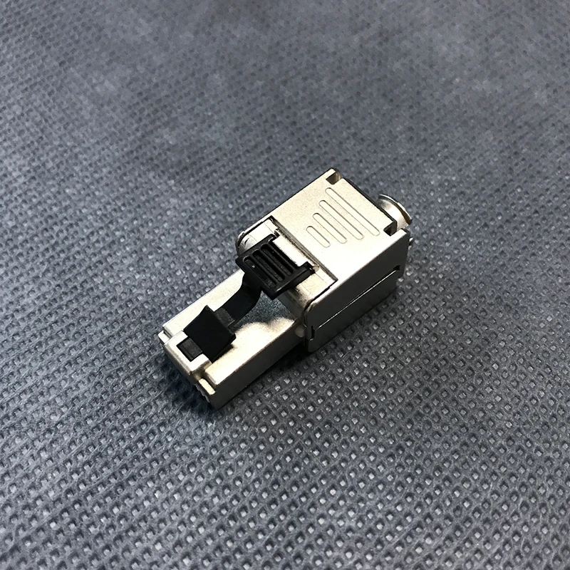 Linkwylan Cat6A Ethernet Toolless Connector Short Type Plug Gigabit Shielded Network for AP Wall Panel