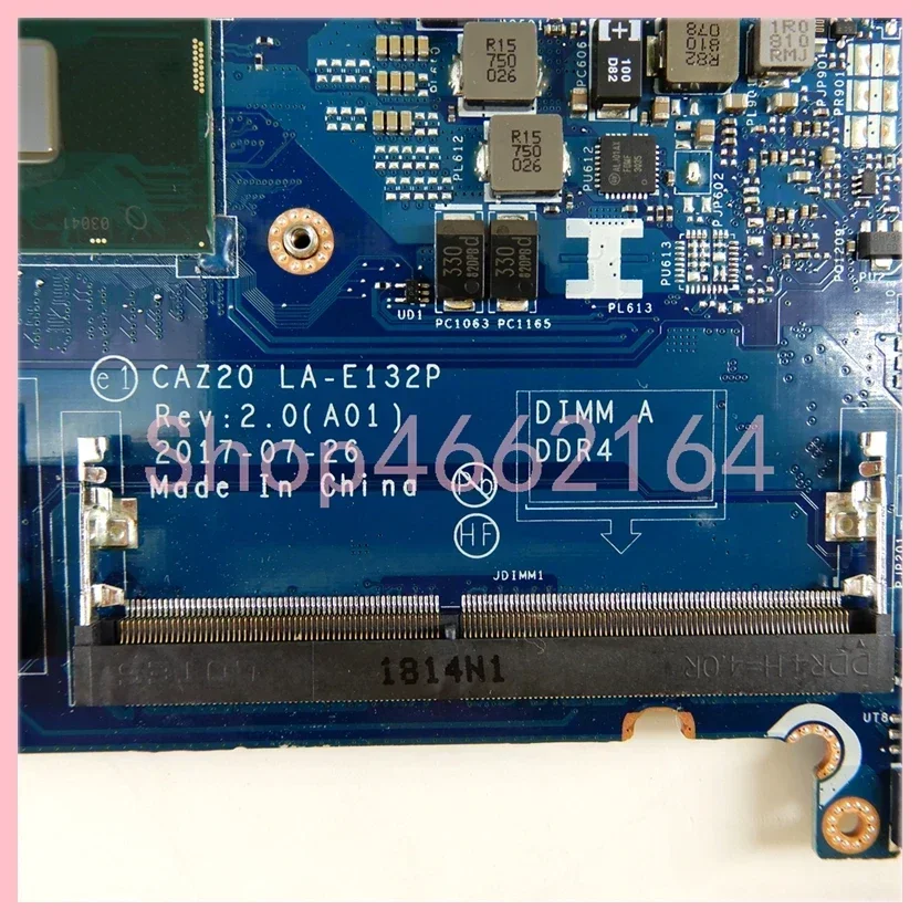 Imagem -04 - Notebook Motherboard para Dell Elaptop Testado ok Caz20 La-e132p I56300u I57300u Cpu Latitude 7480 7480