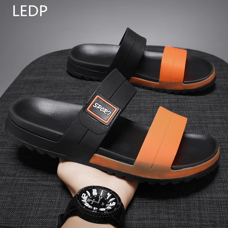 Slippers for Men Wear-Resistant Non-slip Fashion Breathable Trendy All-match Comfortable Waterproof Platform Shoes Summer Main