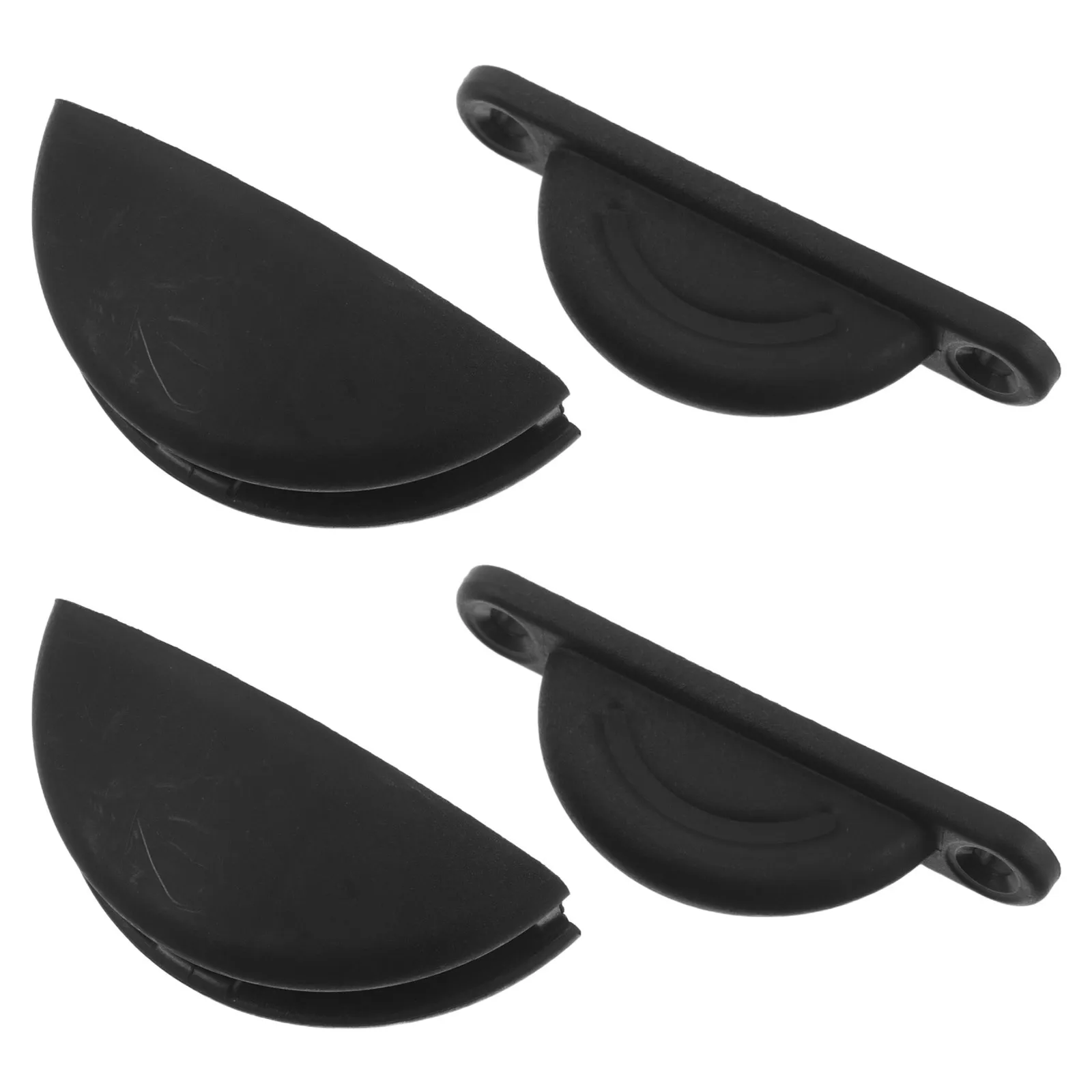 

2pcs Half Round Holder: Rv Shower Door Travel Latch For Camper Interior Hatch Durable Plastic Door Catch For Trailer Boat