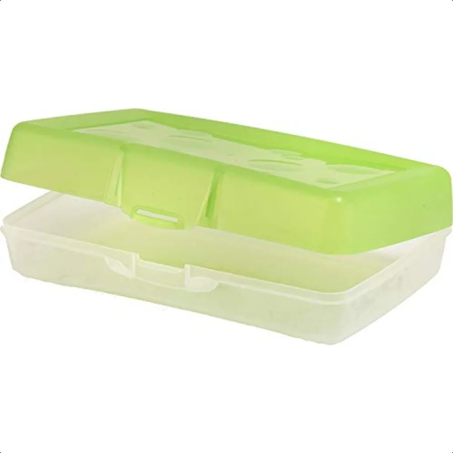 Pencil Box 8.38 X 5.63 X 2.5 Randomly Assorted Colors