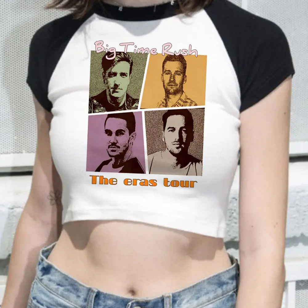 Camiseta corta Big Time Rush Fairy Slim Fit, camisetas bonitas de estilo gótico vintage coquette harajuku para mujer