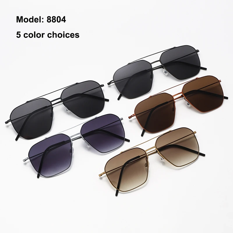 TAG Hezekiah 덴마크 디자인 선글라스 남자 8804 초경량 티타늄 선글래스 여성 2025 야외 운전 UV400 스퀘어 선글라스