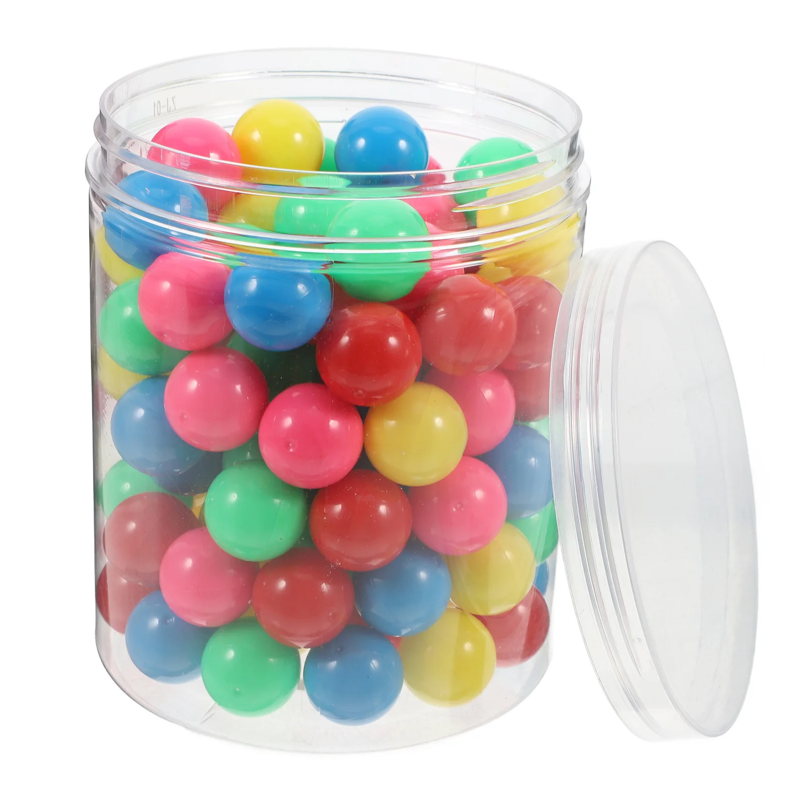 

100Pcs Hollow Plastic Counting Balls Colored 20Mm for Elementary Math Probability Problems Marbles Shooter Marbles