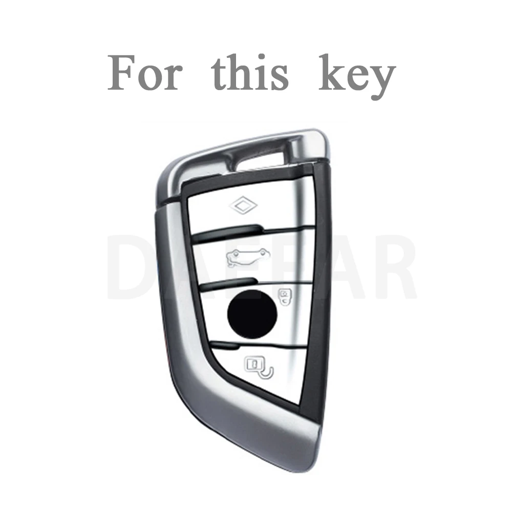 For BMW X1 X3 X5 X6 X7 1 3 5 6 7 Series G20 G30 G11 F15 F16 G01 G02 F48 TPU Car Remote Key Case Cover Shell Auto Accessories