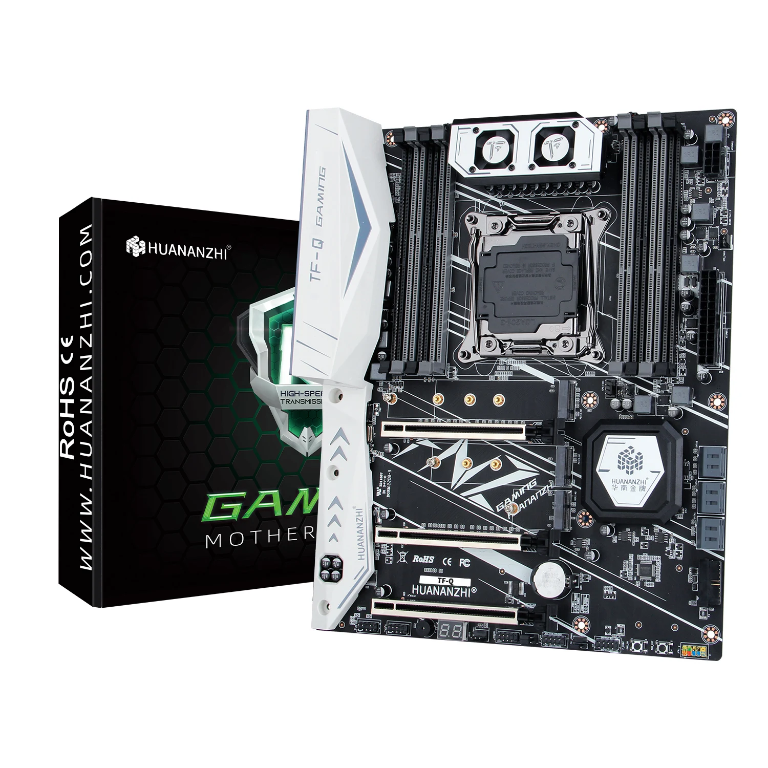 Imagem -04 - Motherboard Atx Intel Xeon e5 Lga20113 Todas as Séries Ddr3 Ddr4 Recc Non-ecc Memória 2011-3 Huananzhi-x99 tf q