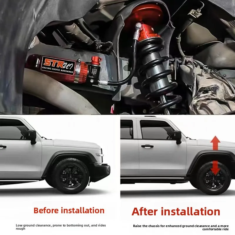 النيتروجين قابل للتعديل الصلب تعليق لفائف ممتص الصدمات الزنبركي ل Tundra 4*4 الجبهة/الخلفية رفع الهيكل #3