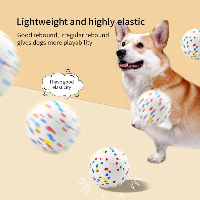 Bite Resistant Solid Dog Ball Toys for Small Large Dogs High Elasticity E-TPU Pet Chew Ball Toy Non Squeak Interactive Puppy Toy