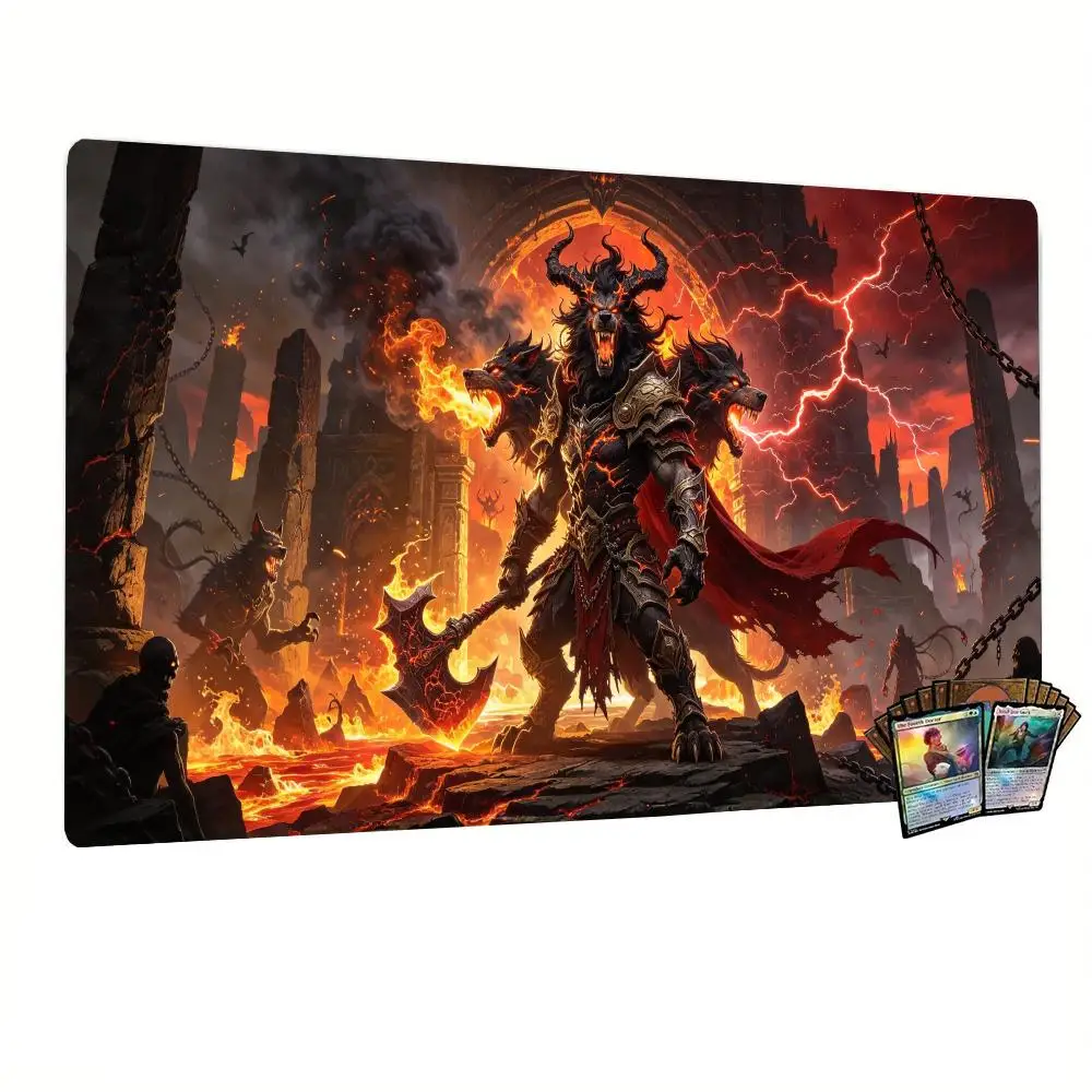 Desert Giant Snake Pyramid Desk Mat Stitched Edges Precision Tracking Large Size For Office Gaming Decor