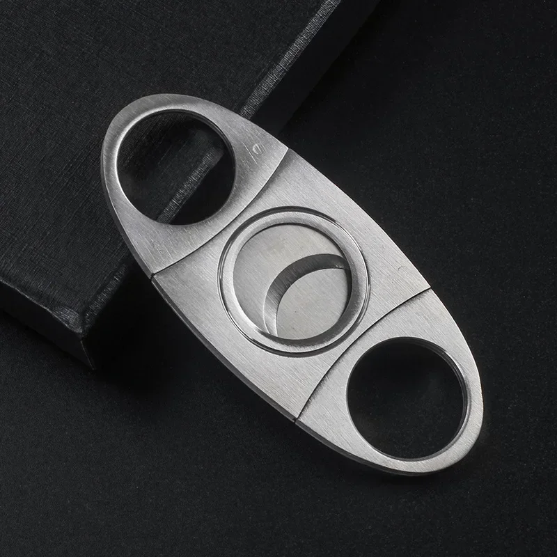 Edelstahl Zigarrenschneider Zigarrenzubehör Metall Classic Cutter Puncher Guillotine Zigarrenschere Geschenk Luxus Schneidmesser