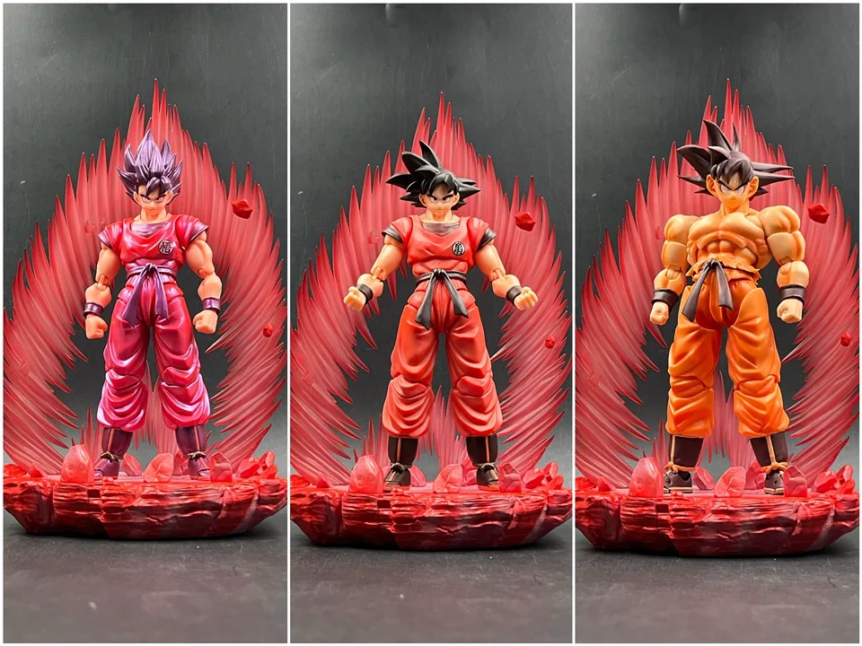 Instock E&C Platform Special Effects Model Shf Wukong Realm King Fist Puppet، لعبة غير متضمنة #6